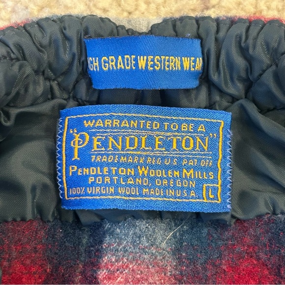 Vtg Pendleton High Grade Western Wear Pearl Snap Virgin Wool Shirt Plaid 60s 7 - Picture 8 of 8